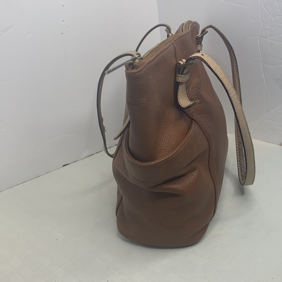 Michael Kors jet set tote in luggage brown/ buff - Picture 4 of 9